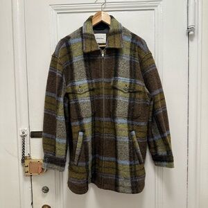 Aritzia Flannel Shacket with Zipper